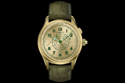 Montblanc Releases A $50,000 Lime Gold 1858 Split-Second