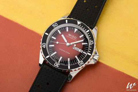 Dialed Up to Full: The Mido Ocean Star Tribute Gradient | Watchonista