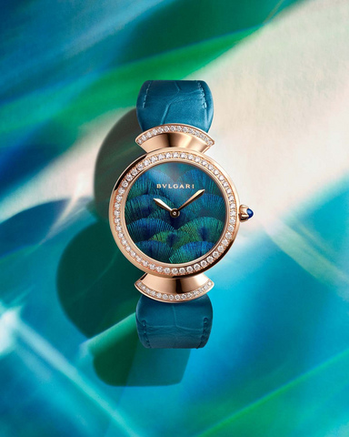 Bulgari peacock watch best sale