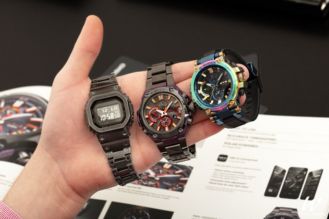 The Next Rainbow Unicorn A Closer Look At The Casio G Shock MT G 20th Anniversary Rainbow Watchonista