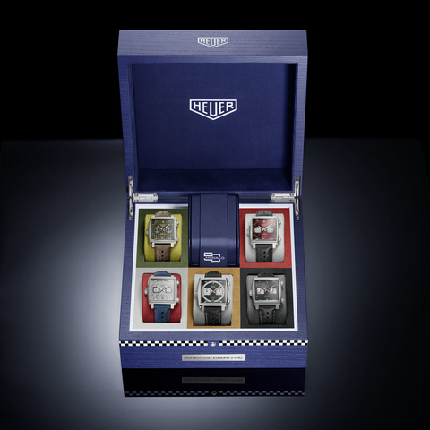 TAG Heuer Monaco ギフトボックス Tag Heuer Monaco - Skeleton Dial & Leather Strap