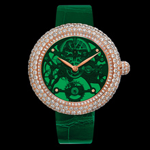 Jacob &amp; Co. Brilliant Skeleton Northern Lights Rose Gold Green