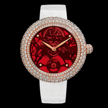 Jacob &amp; Co. Brilliant Skeleton Northern Lights Rose Gold Red