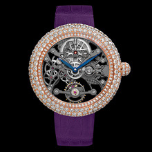 Jacob & Co. Brilliant Skeleton Northern Lights Rose Gold Red