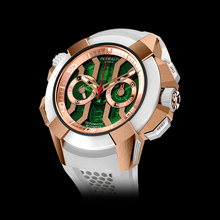 Jacob &amp; Co. Epic X Chrono Rose Gold Green Dial ( Satin-Finished)