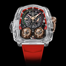 Jacob &amp; Co. Twin Turbo Sapphire Crystal Red Inner Ring