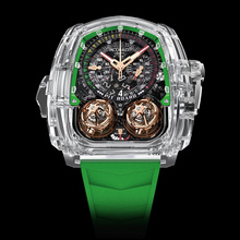 Jacob &amp; Co. Twin Turbo Sapphire Crystal Green Inner Ring