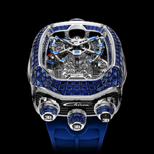 Jacob &amp; Co. Bugatti Chiron Tourbillon Baguette Blue Sapphires