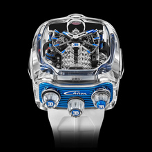 Jacob &amp; Co. Bugatti Chiron Tourbillon Sapphire Crystal &amp; Blue