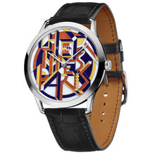 Slim d Hermes Perspective Cavaliere yellow toned dial black alligator