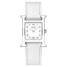 Heure H PM white lacquer case white strap