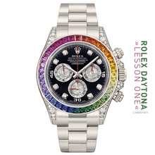 THE 116599RBOW 18K WG “MULTICOLOURED SAPPHIRE OYSTER PERPETUAL COSMOGRAPH” AKA “THE WHITE RAINBOW”