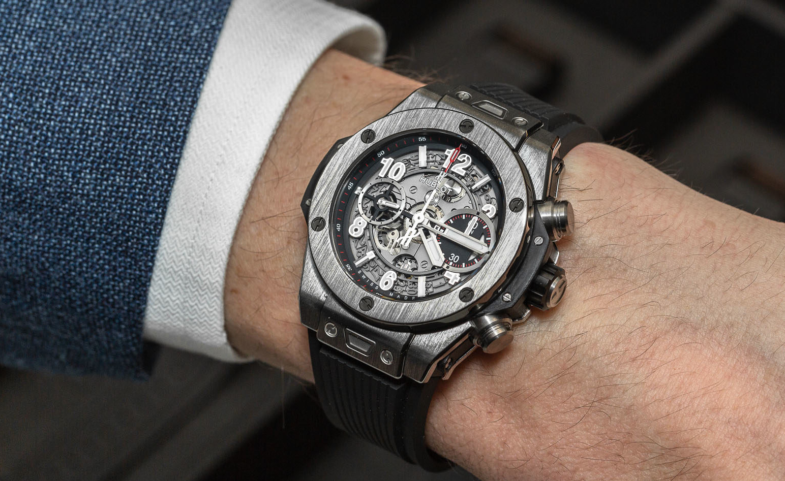 Hands-On: Limited-Edition Hublot Classic Fusion Aerofusion Chronograph All  Black Shepard Fairey Watch