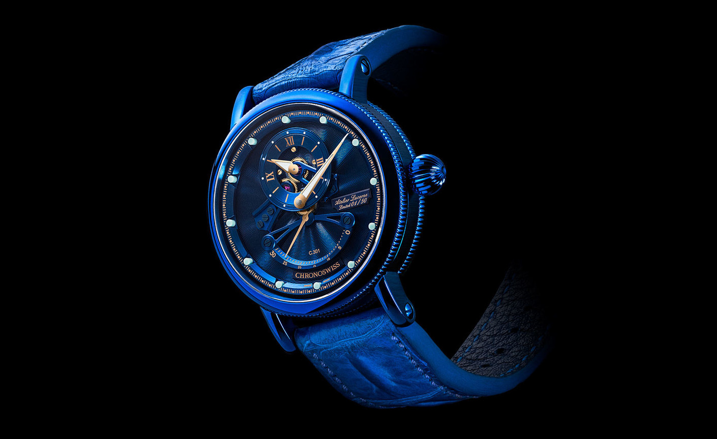 Into The Blue With The New Chronoswiss Open Gear ReSec Watchonista