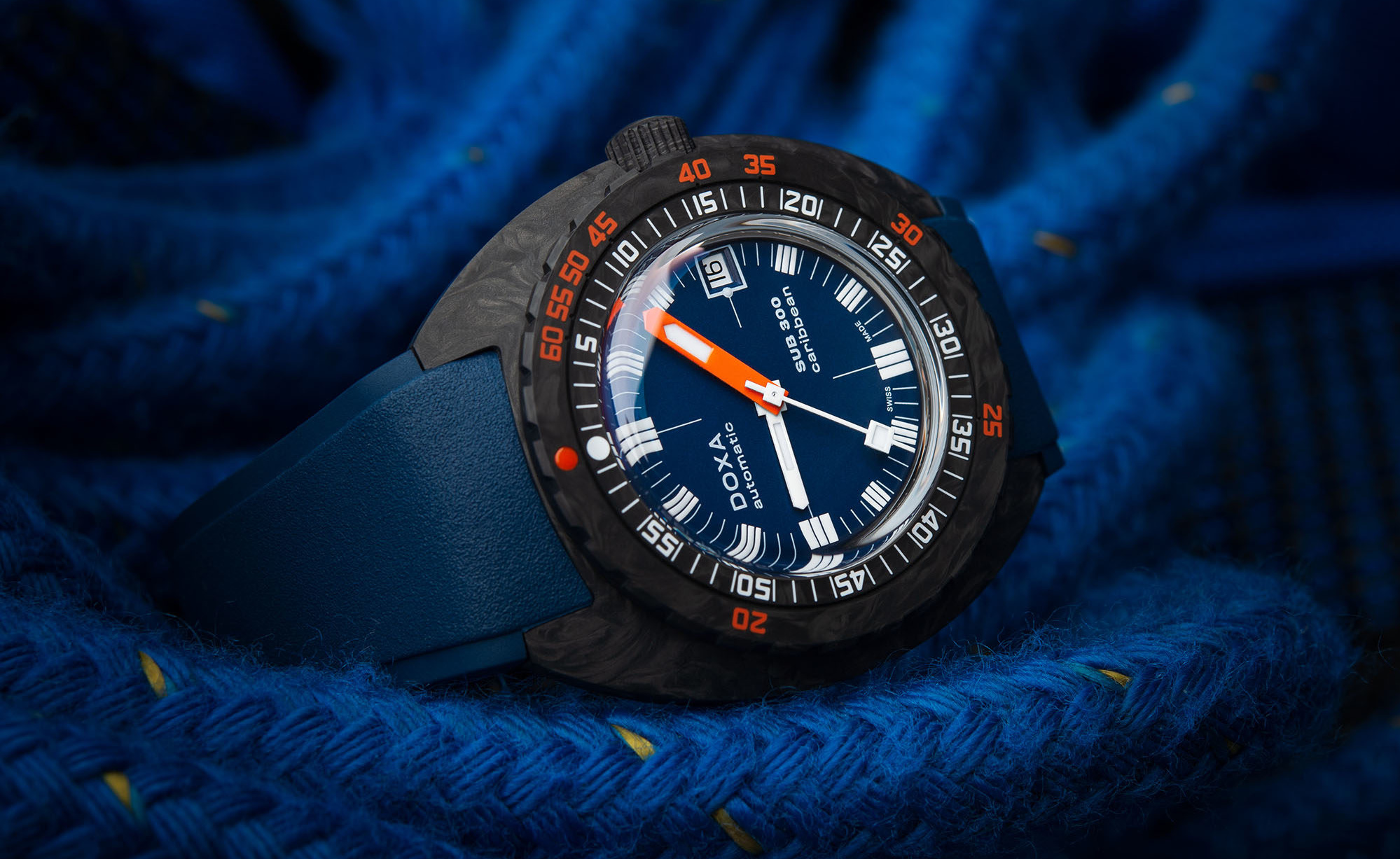 DOXA s Fine Form Continues With The New SUB 300 Carbon COSC Watchonista