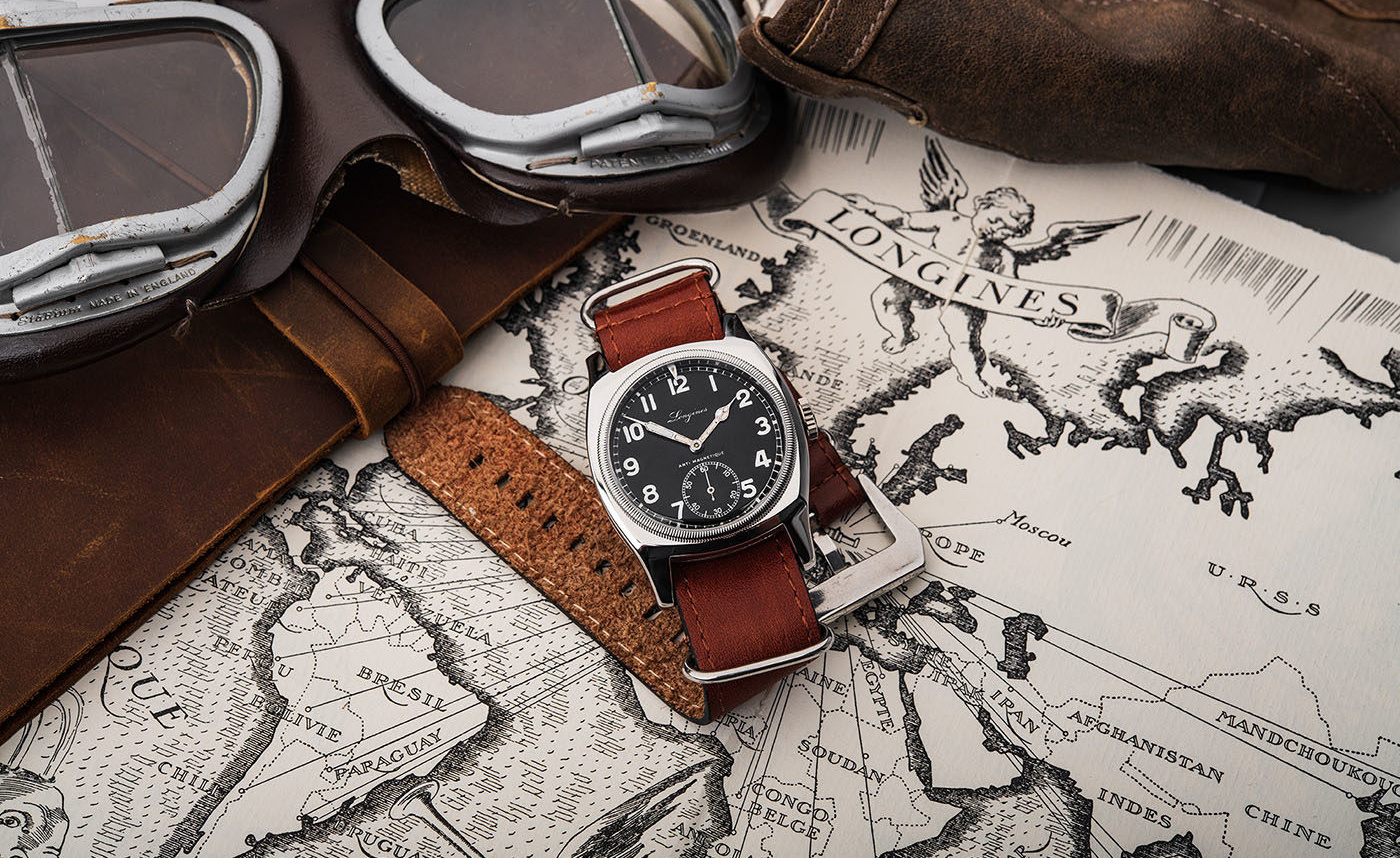 Longines aviator watch discount