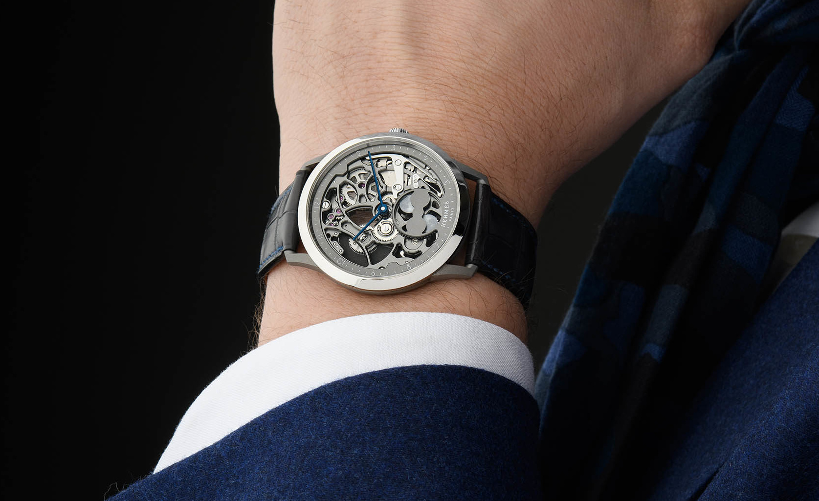 Hermes skeleton watch store