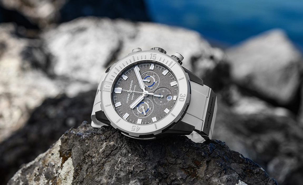 Joining the Shark Side The Ulysse Nardin Diver Chronograph Great White Diver X Skeleton Black Watchonista