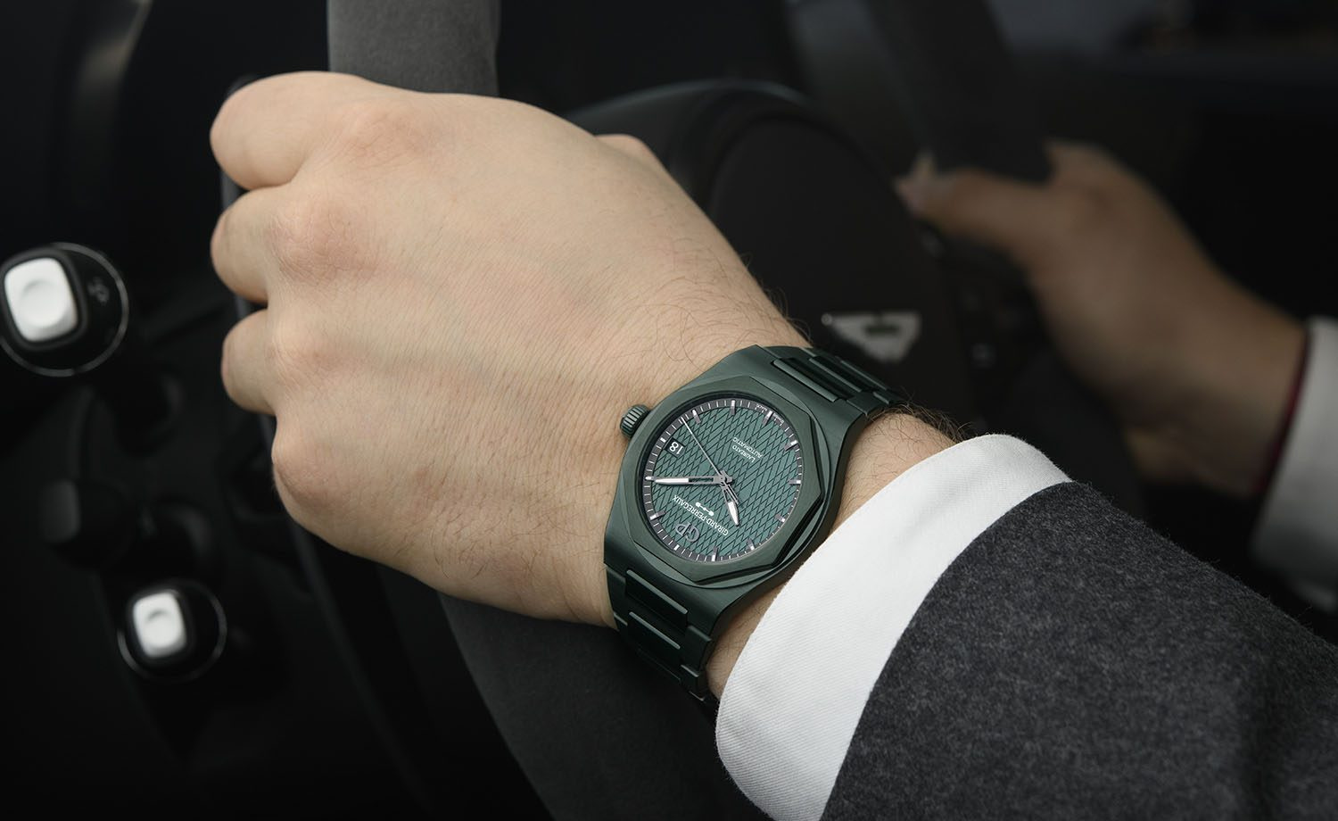 Getting the Green Test Driving the New Girard Perregaux Laureato Green Ceramic Aston Martin Edition Watchonista