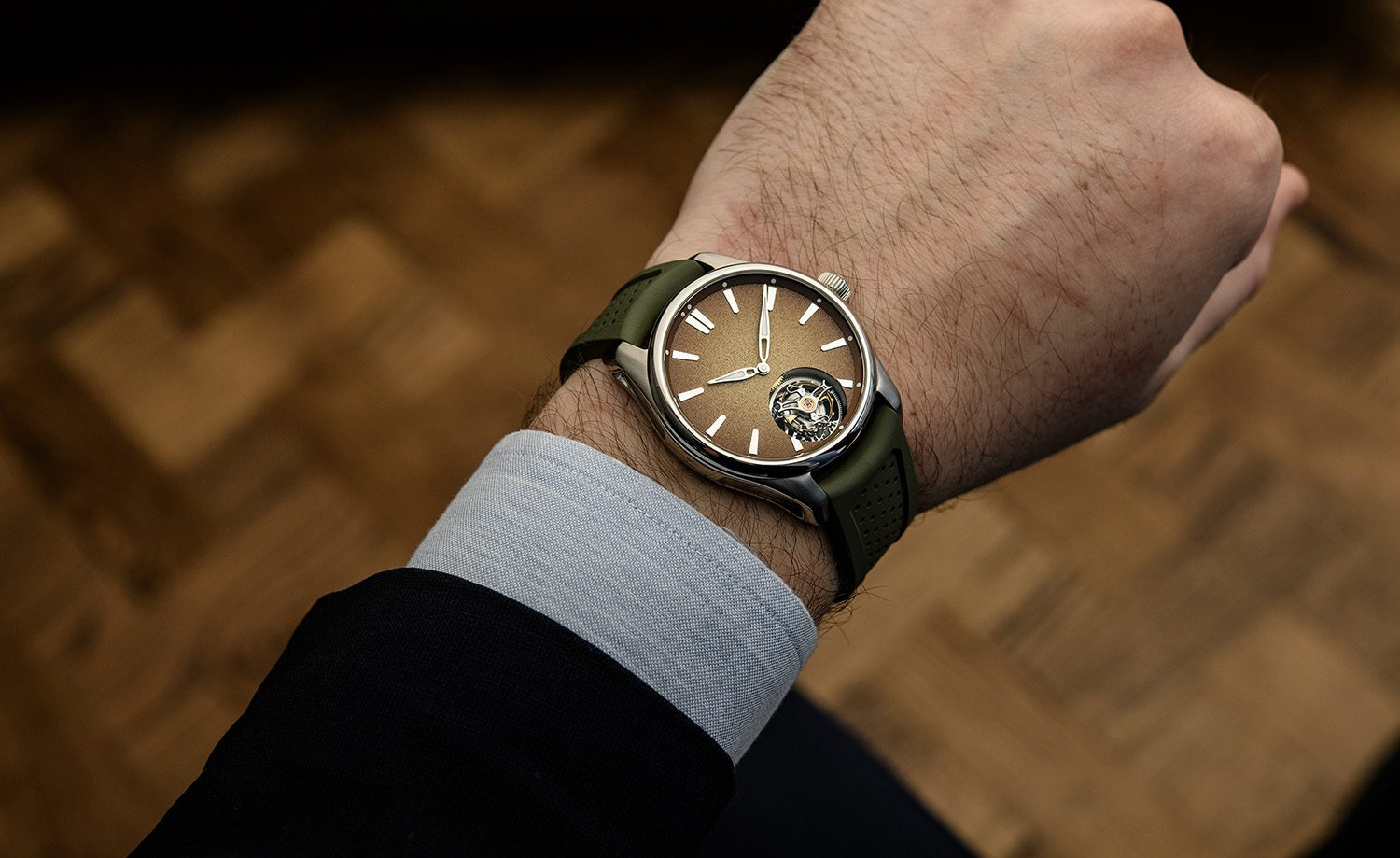 Arid Beauties Meet the Amber Sand Dials of the New H. Moser x Bucherer Exclusive Trilogy Watchonista
