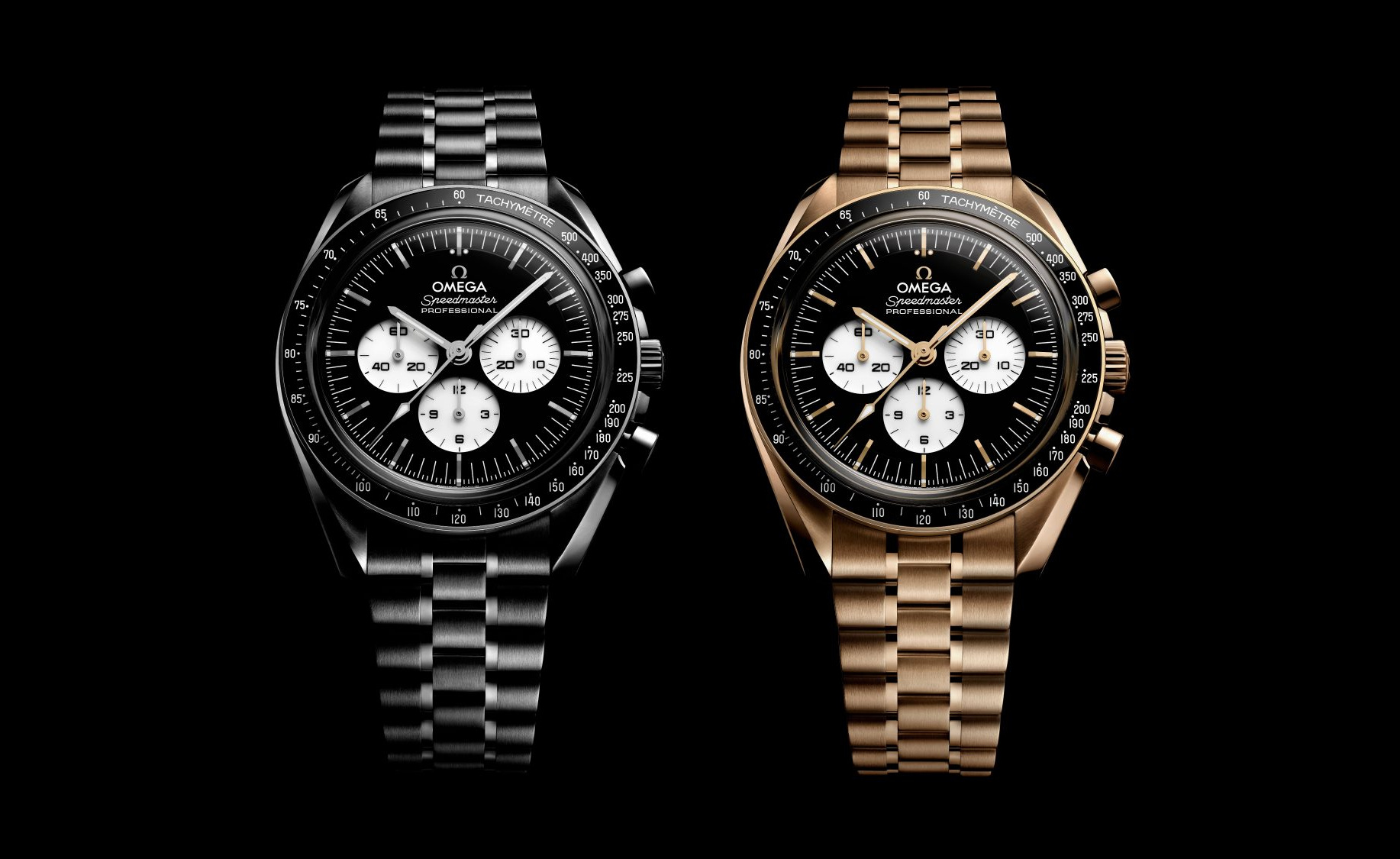 Omega’s Latest Black-and-White Moonwatches Recapture the Spirit of the Speedmaster’s Space Age Story