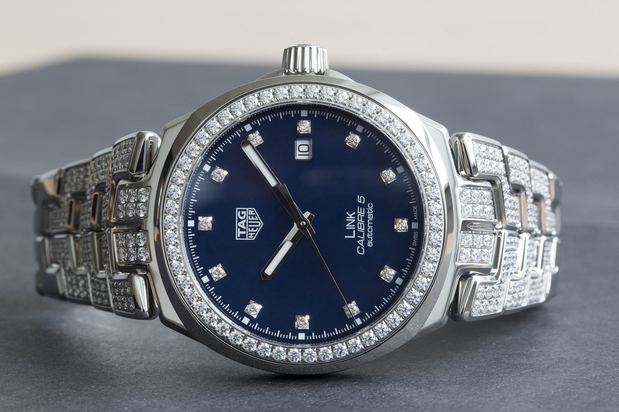 TAG Heuer Link 41mm set with Diamonds Watchonista