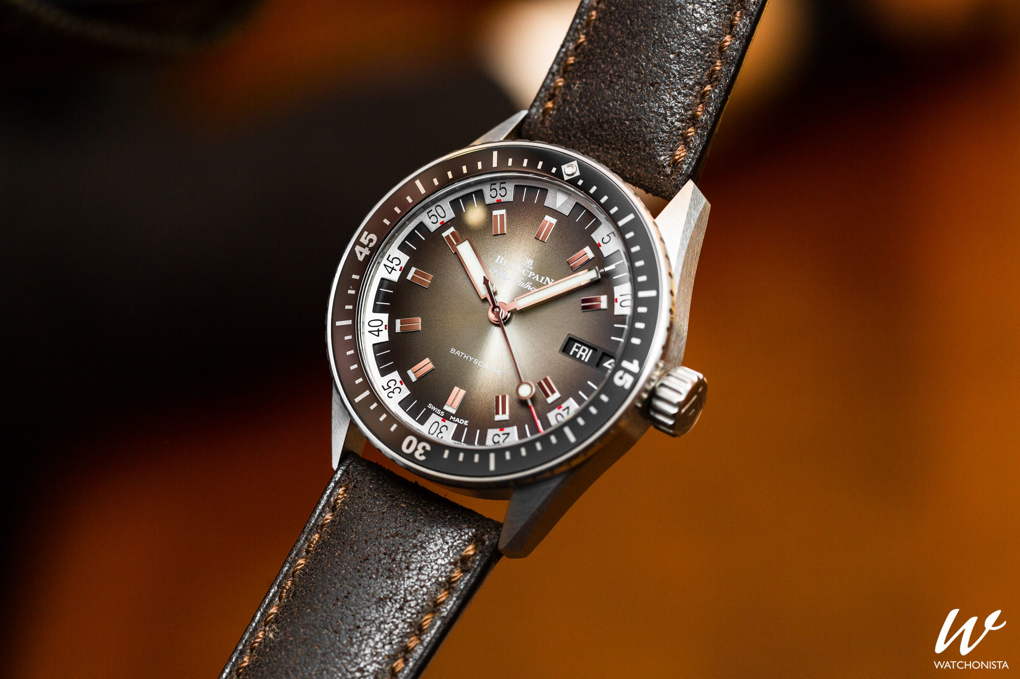 blancpain fifty fathoms bathyscaphe day date 70s