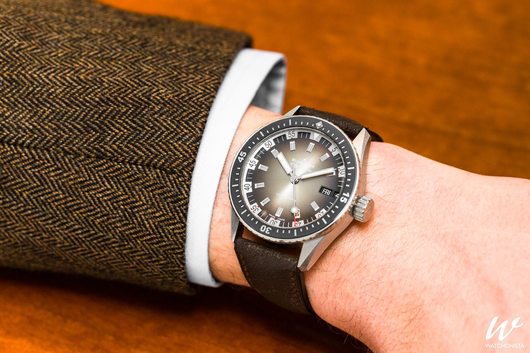 blancpain fifty fathoms bathyscaphe day date 70s