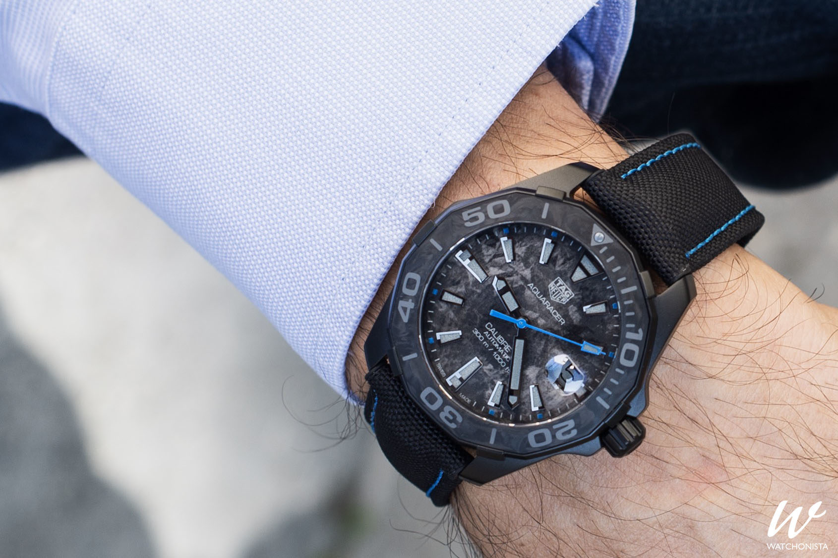 tag heuer aquaracer carbon collection