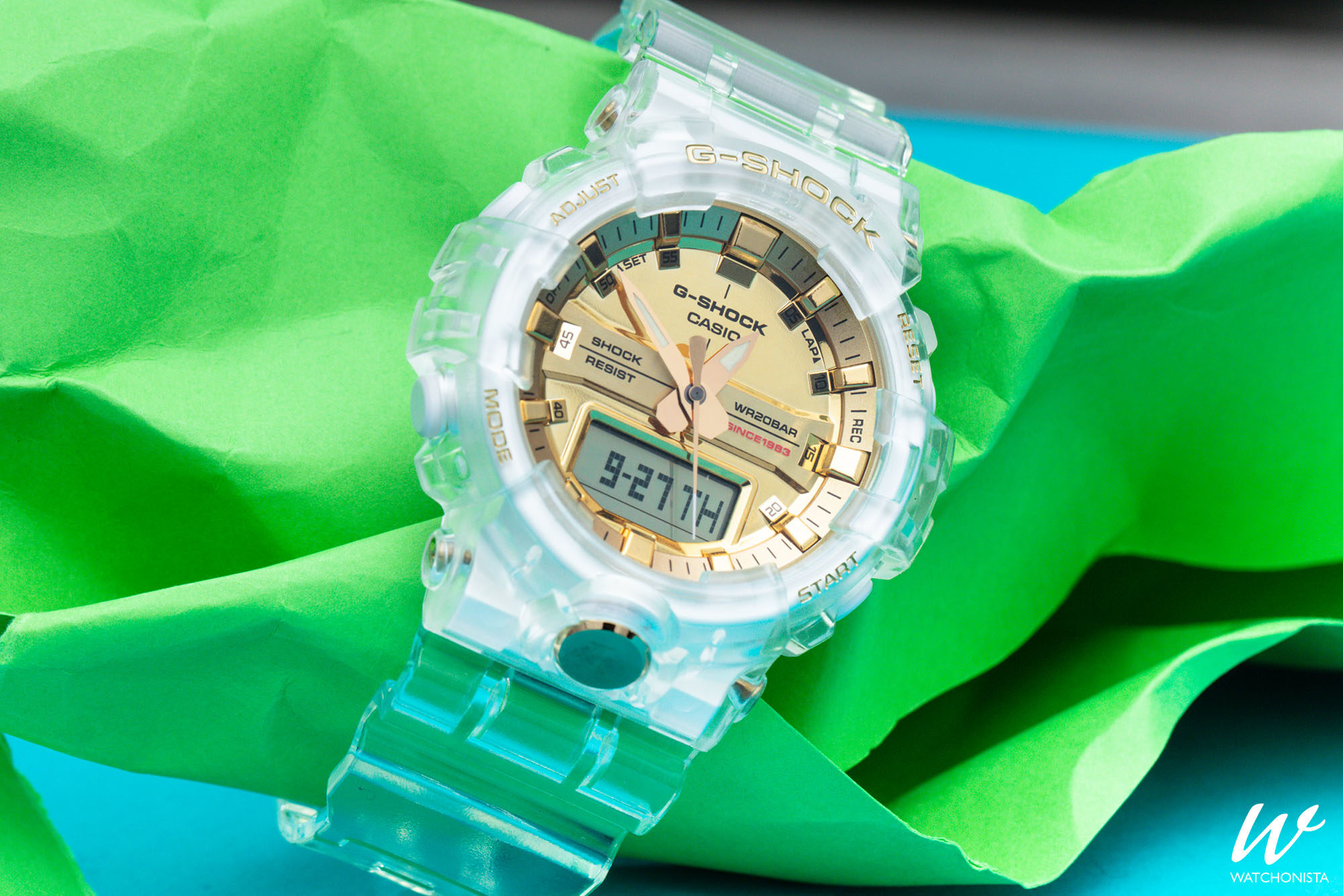 skeleton gold g shock