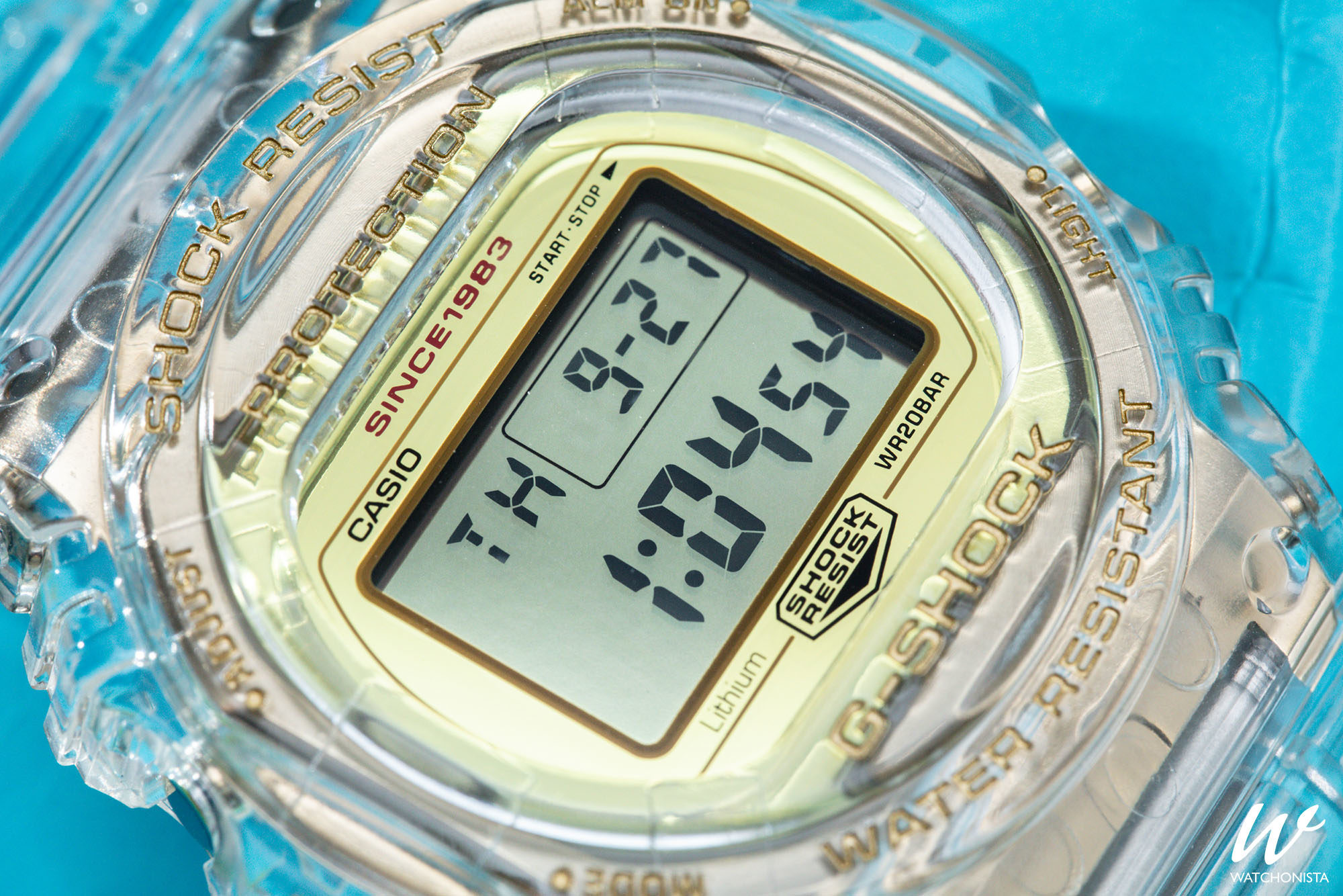 casio g shock skeleton gold