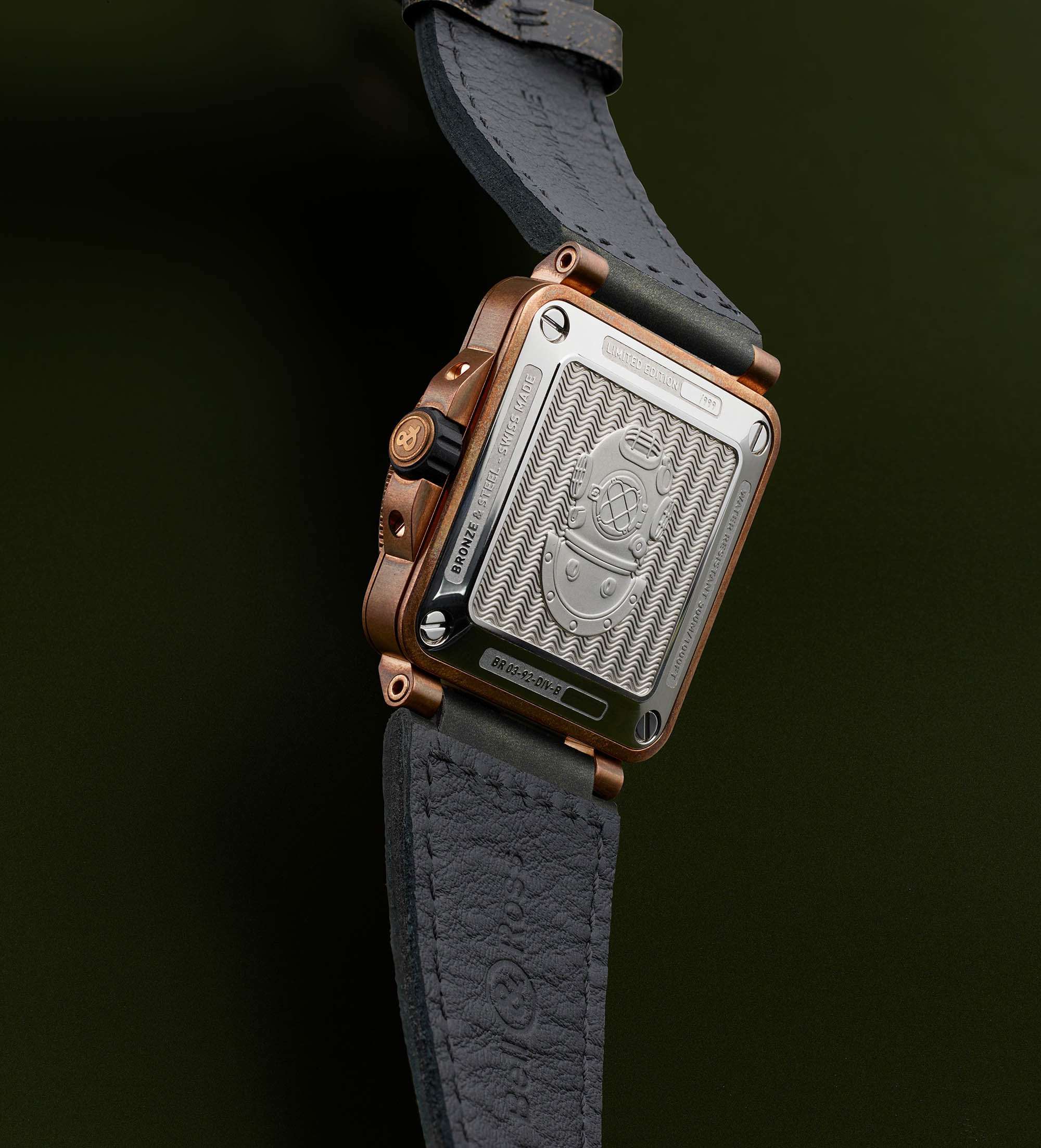 bell & ross diver green bronze
