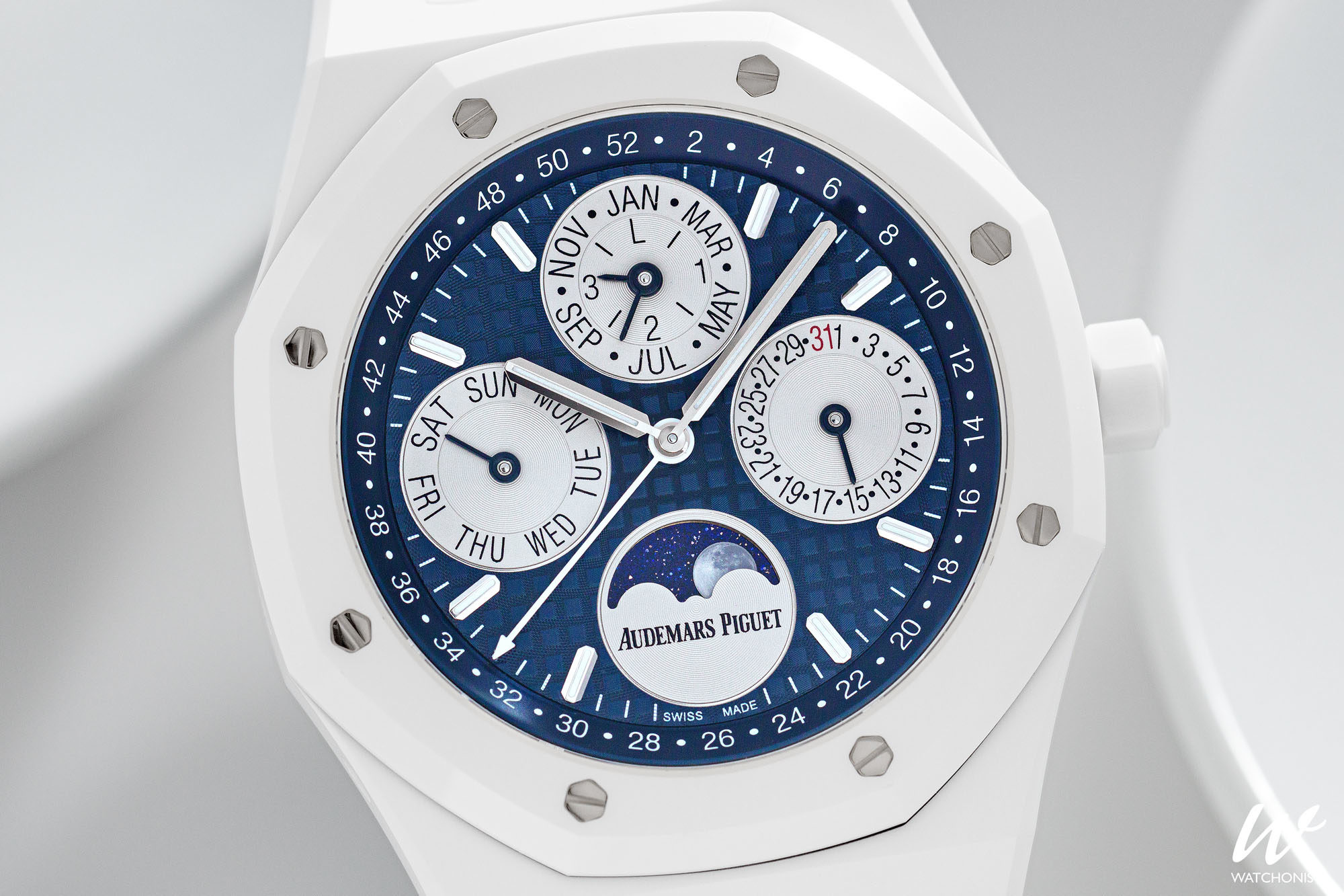The White Ceramic Royal Oak Perpetual Calendar The Perfect “Why Not
