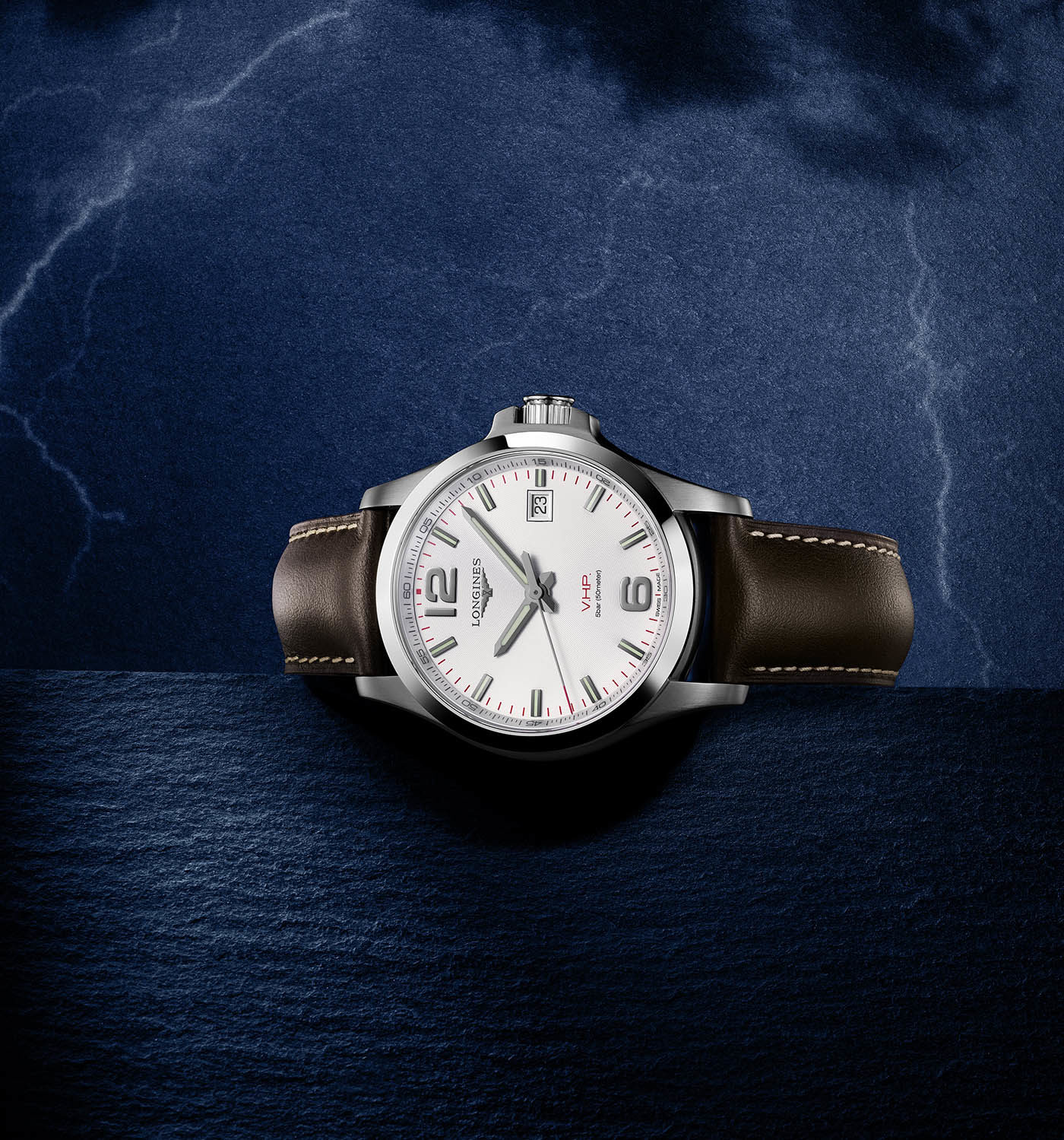 Longines Adorns Its Conquest V.H.P. With Leather Watchonista