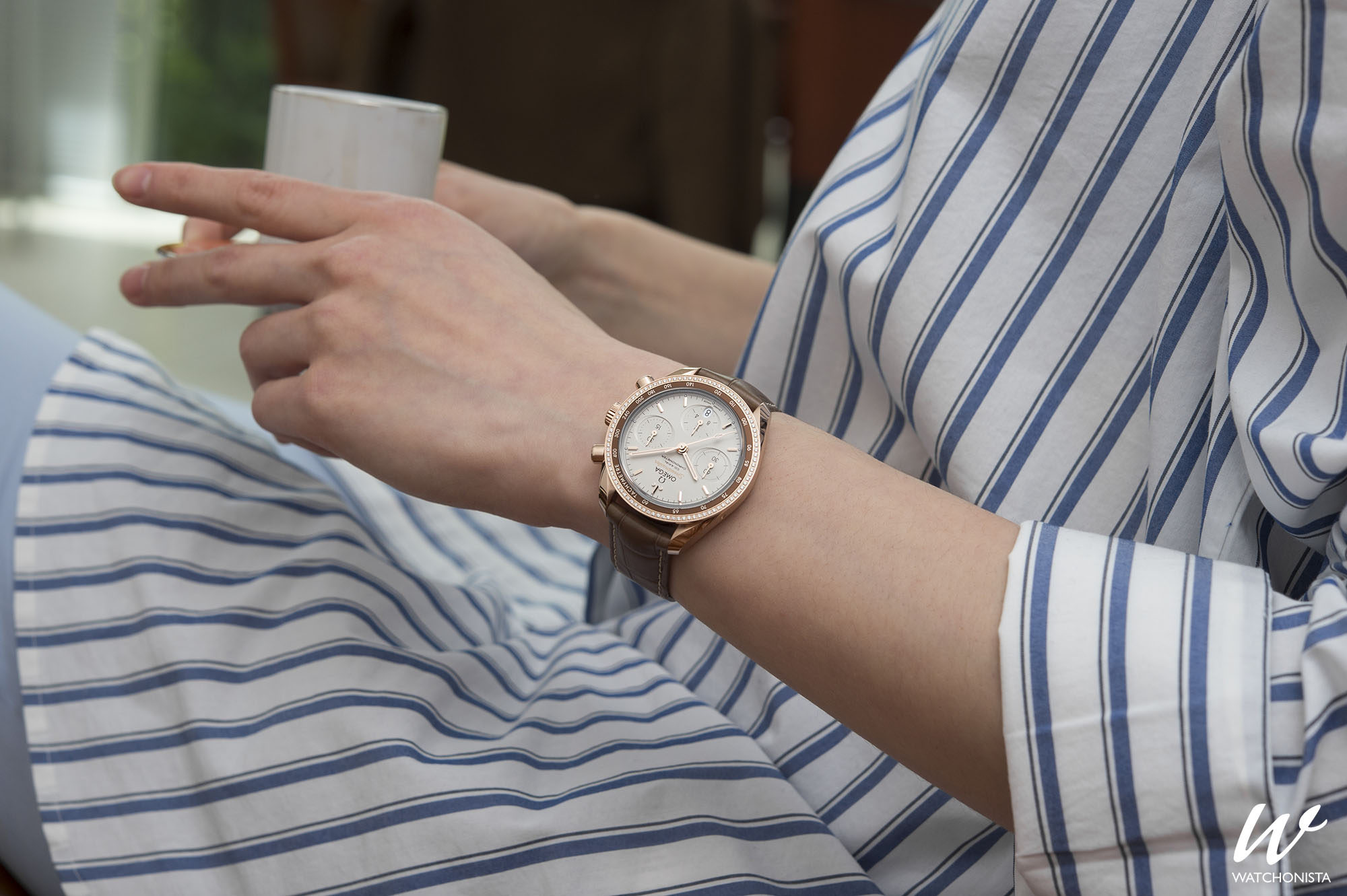 omega speedmaster 38mm on wrist