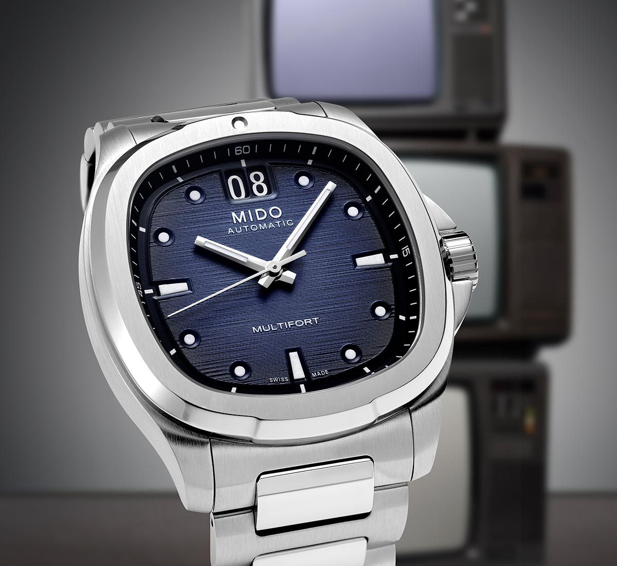 Screen Time Mido Unveils The RetroStyled Multifort TV Big Date Watchonista
