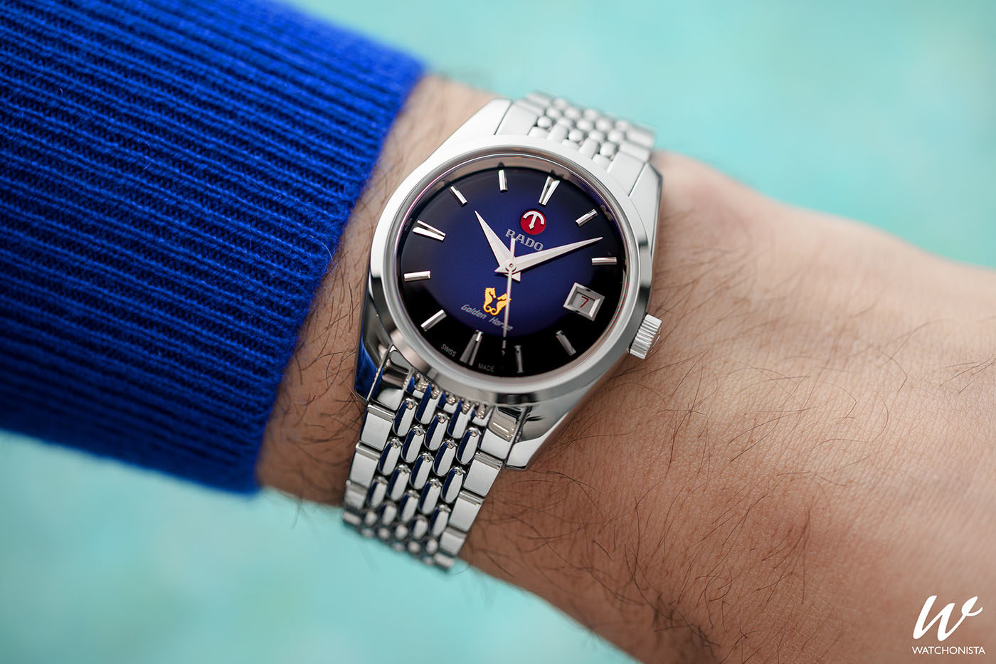 Rado golden shop horse 1957 blue