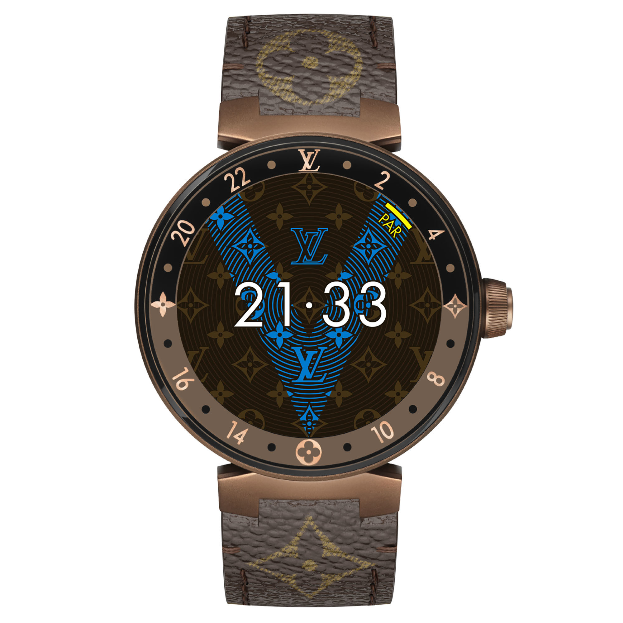 Louis Vuitton Tambour Horizon Monogram Brown | Watchonista