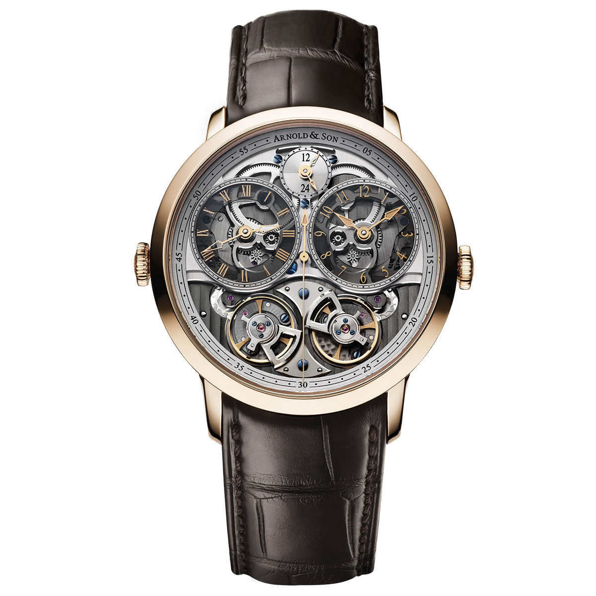 Arnold & Son « DBG » Double Balance GMT Skeleton