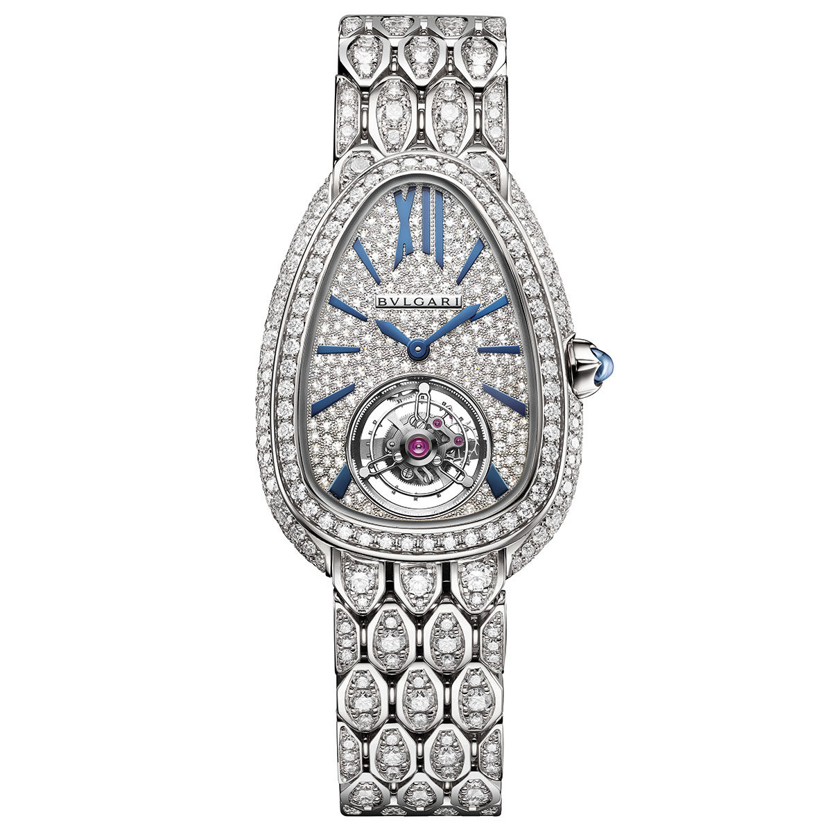 Bvlgari Serpenti Seduttori Tourbillon White Gold Full