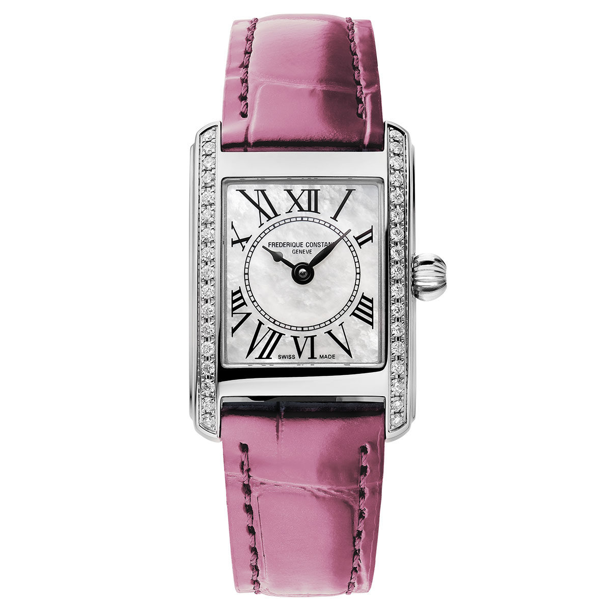 Frederique Constant Classics Carrée Ladies Pink Ribbon Special