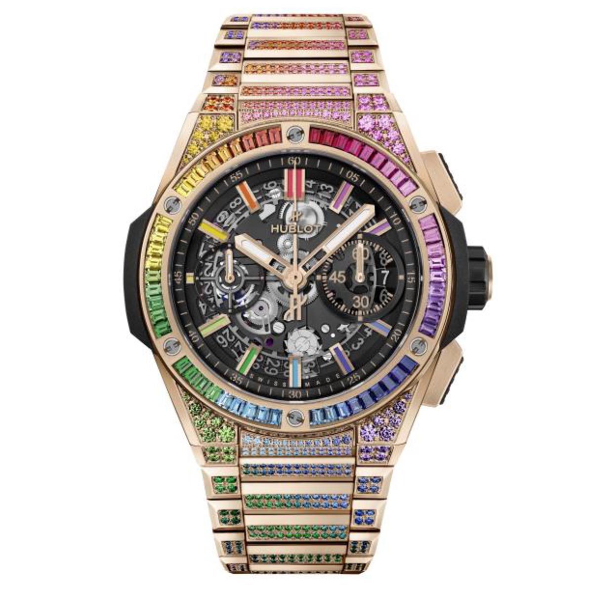 Hublot Big Bang Integrated King Gold Rainbow | Watchonista