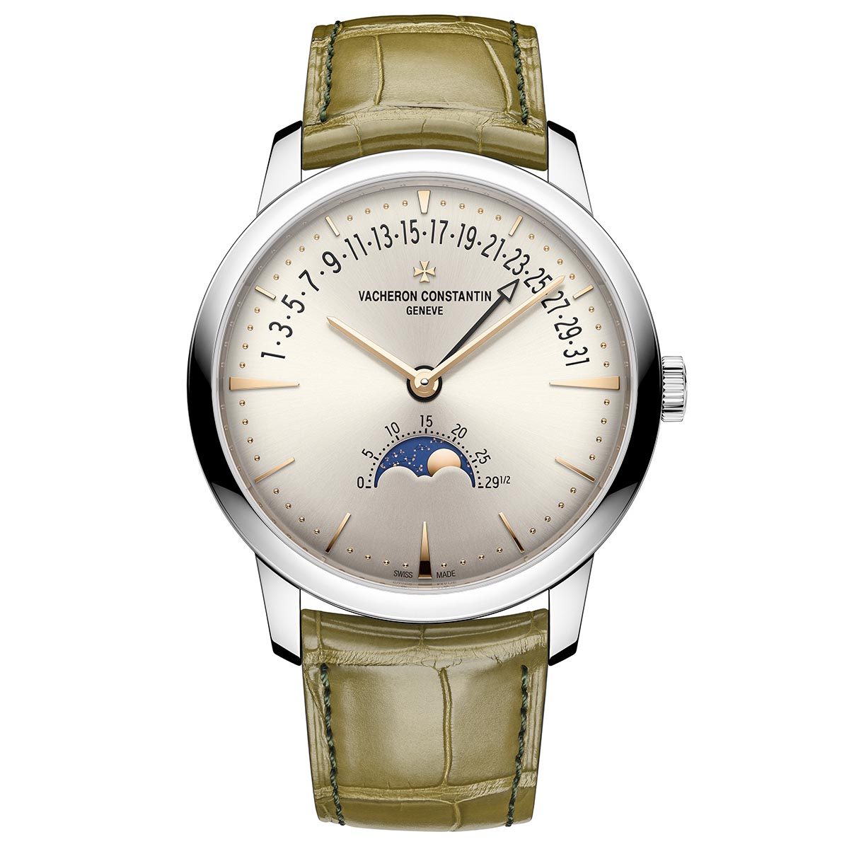 Vacheron Constantin Patrimony moon phase retrograde date Vacheron Constantin