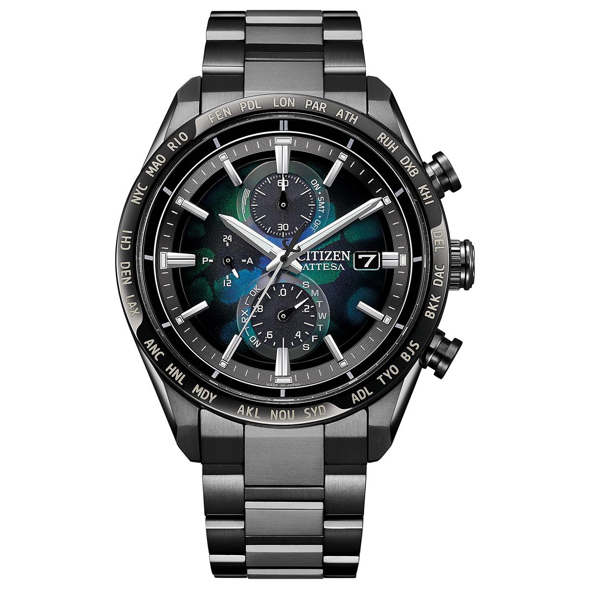 Citizen Attesa Chronograph Atomic Timekeeping Super Titanium™ Citizen