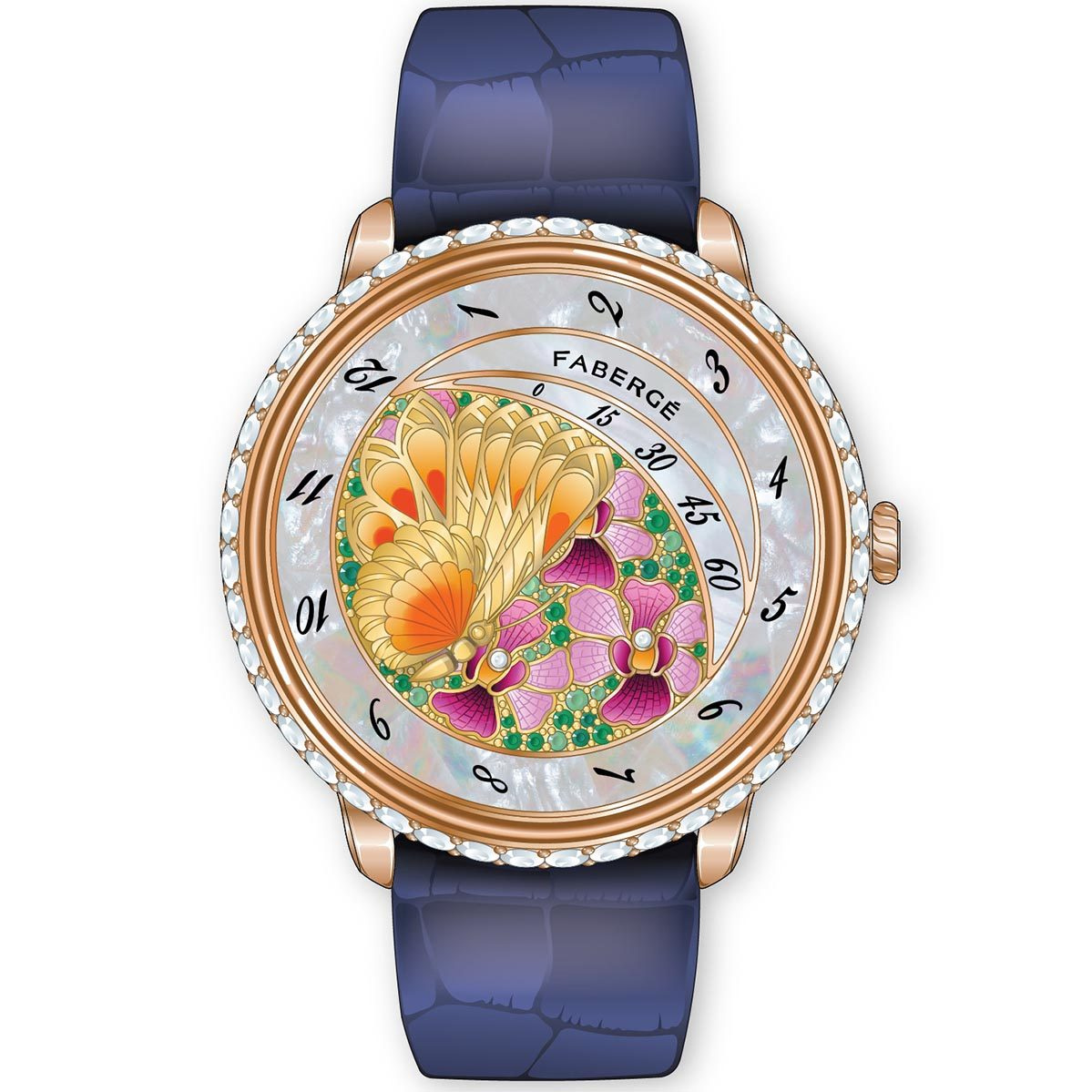 プレシャスフローラル コレクション Fabergé Compliquée Butterfly Blooms Sincere Platinum Jubilee