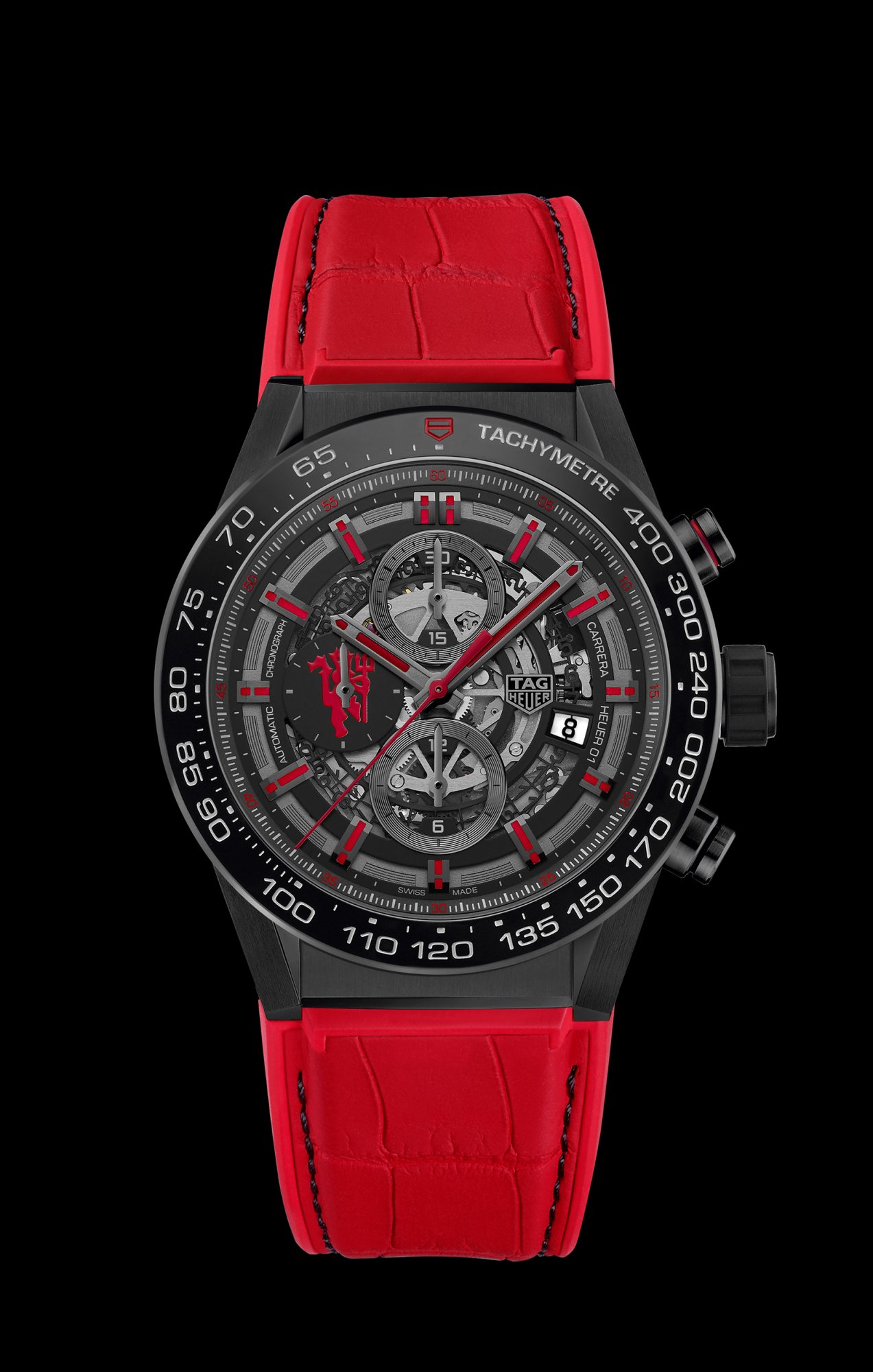 TAG Heuer Carrera Heuer 01 Calibre Manufacture Chronograph Manchester United Special Edition Watchonista