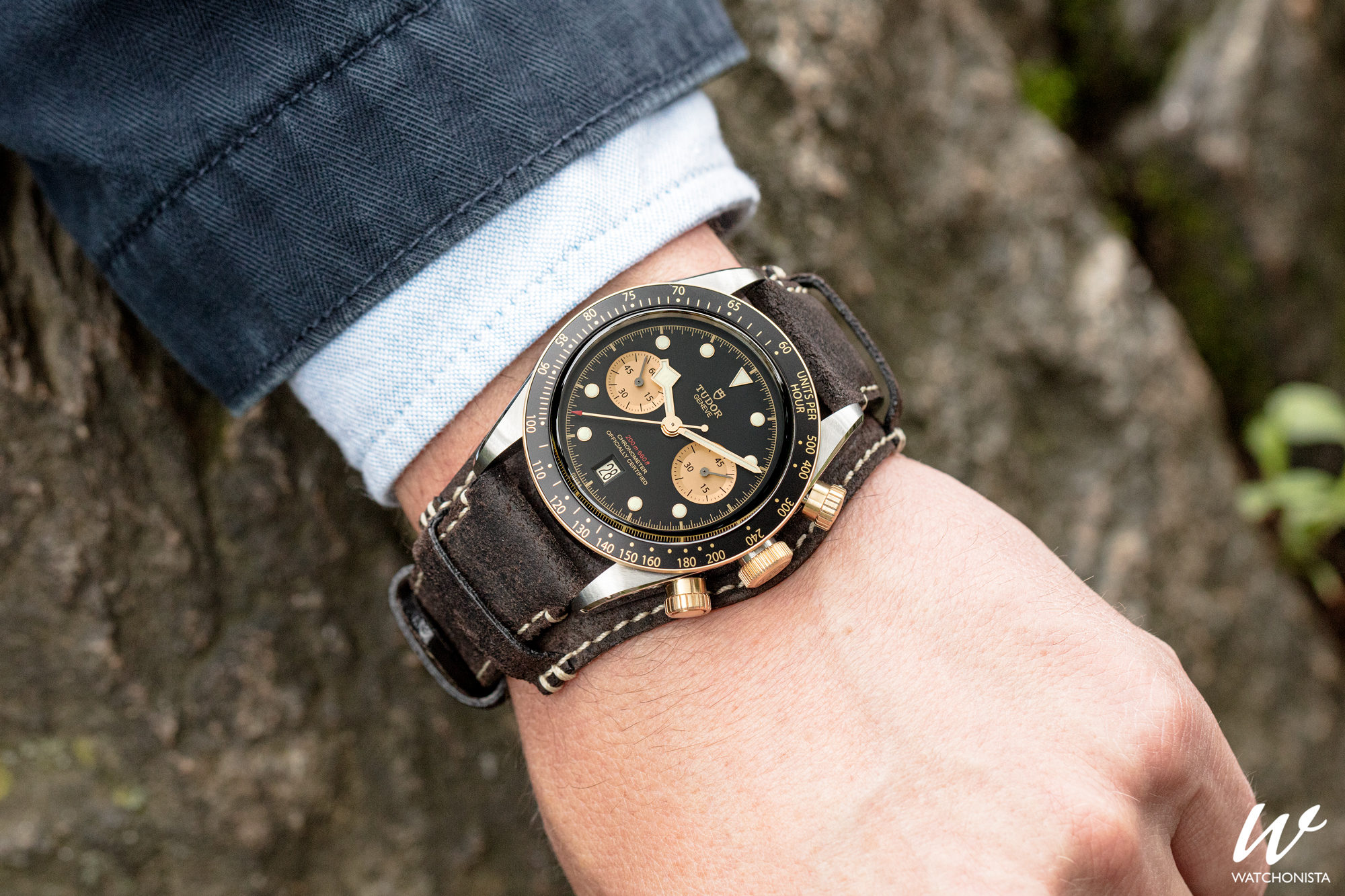 tudor black bay chrono strap