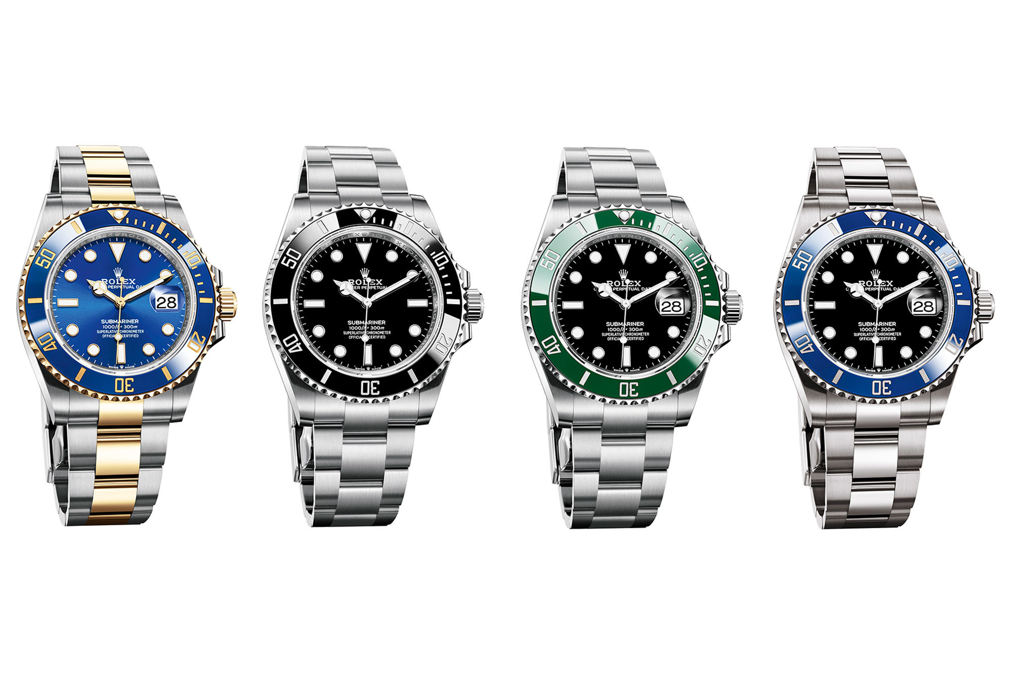 rolex submariner all colors