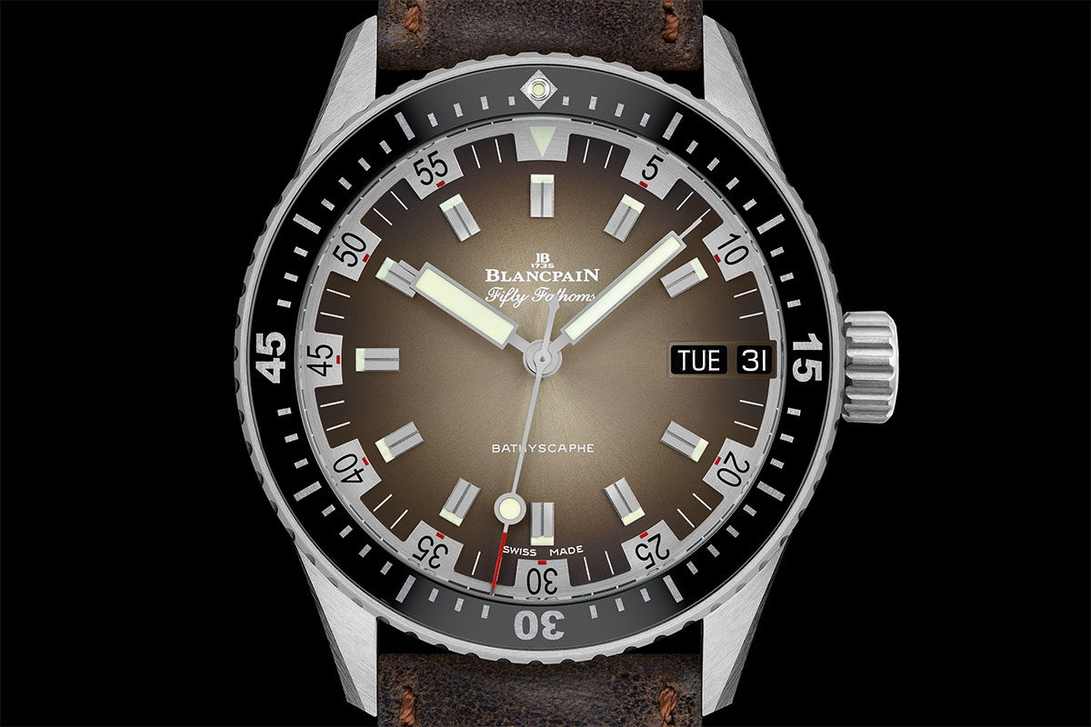 blancpain fifty fathoms bathyscaphe day date 70s