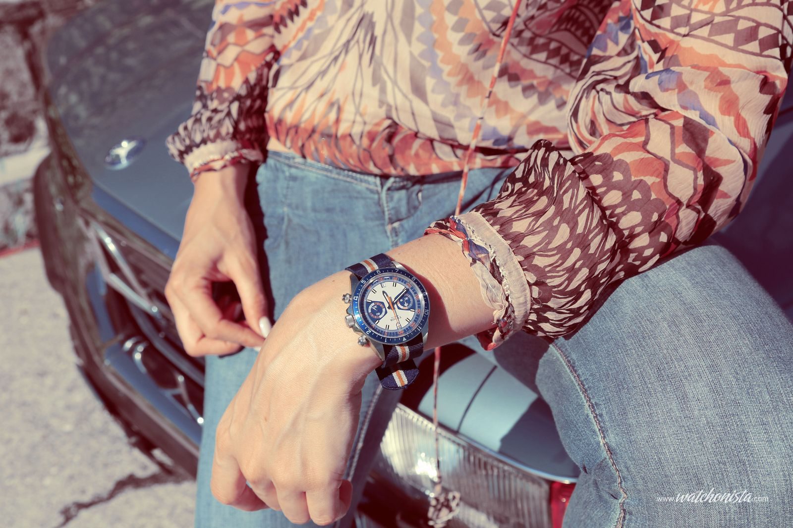 Tudor heritage chronograph blue cheap